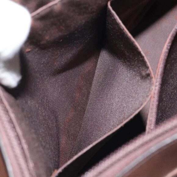 BURBERRY Nova Check Shoulder Bag Canvas Leather Beige Silver Auth - Picture 10 of 16